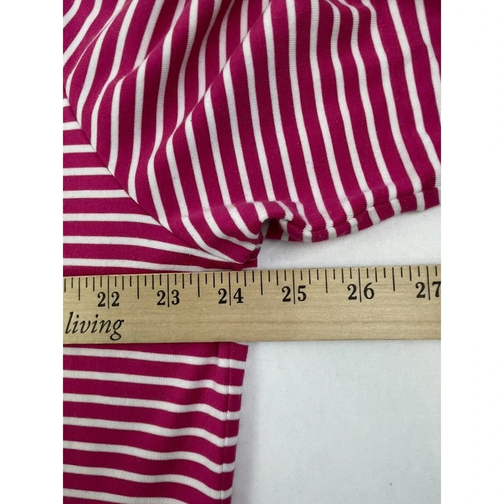 VINTAGE Polo Golf Ralph Lauren Polo Shirt Mens Large Pink Striped S/S HAZELTINE